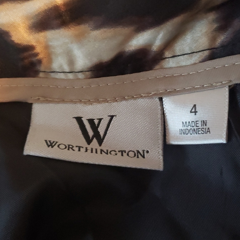 Worthington Animal Print Pencil Skirt - Picture 5 of 7